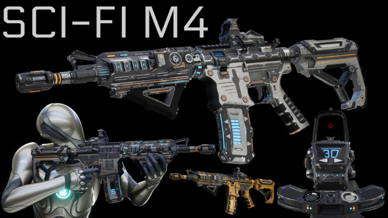 SCI-FI ASSAULT RIFLE – M4 download