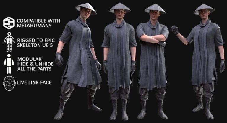 Man Warrior – Modular – Rigged download