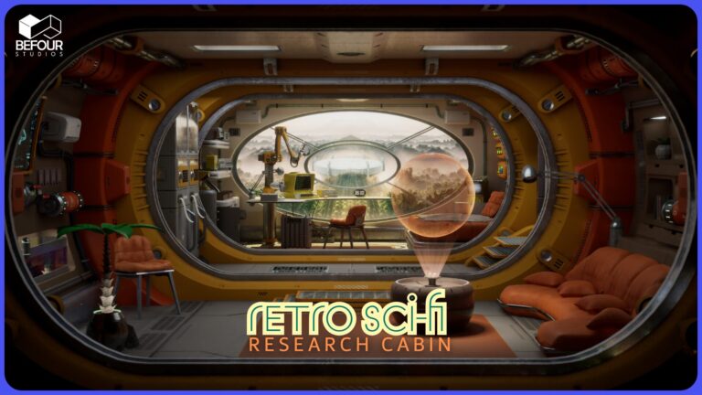 Retro Sci-Fi Research Cabin Environment download