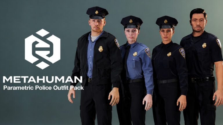 Parametric Police Uniform (Metahuman clothing) download
