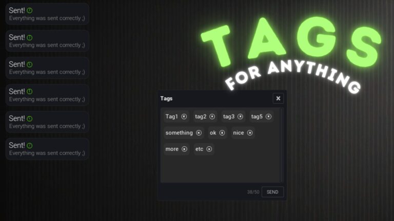 Tags For Anything – Widget download