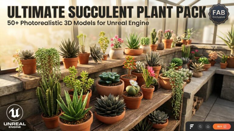 Ultimate Succulent Plant Pack(57 models) download