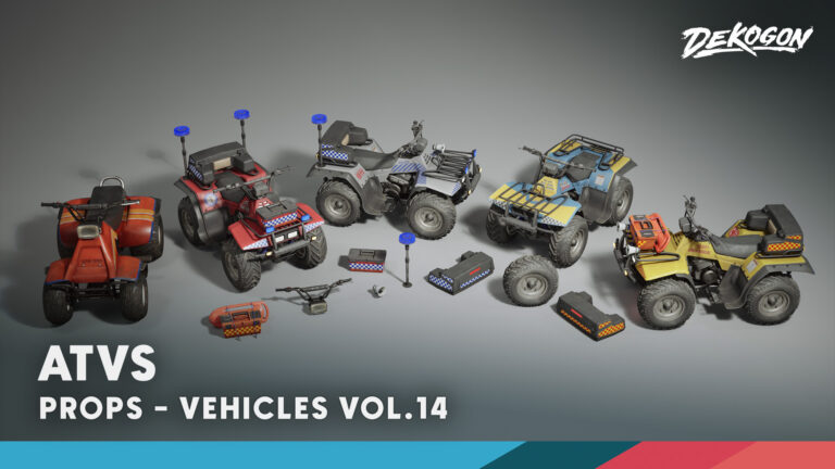 Vehicles VOL.14- ATV Vehicles (Low Poly) download