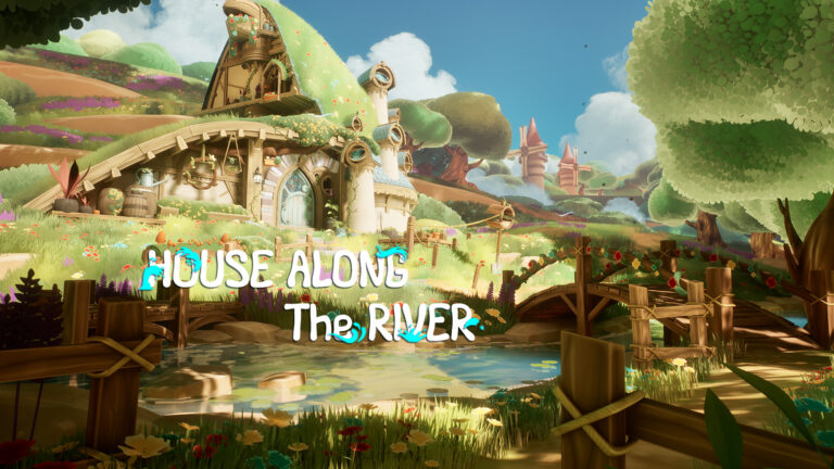 House Along the River ( House River Village Stylized Stylised Environment 3d ) download