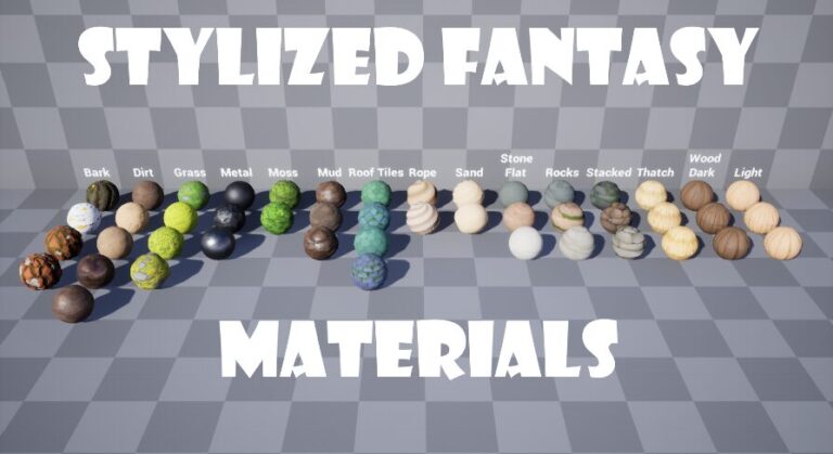 Stylized Village Materials Pack download