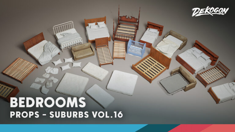 Suburbs VOL.16 – Bedroom (Nanite and Low Poly) download