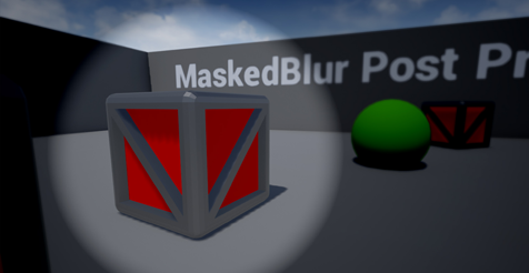 Masked Blur – Post process material with shadowed distortion download