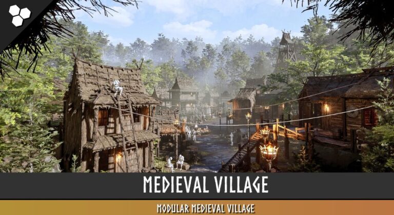 Modular Medieval Village (Village, Medieval Village, Bandit village, Town) download