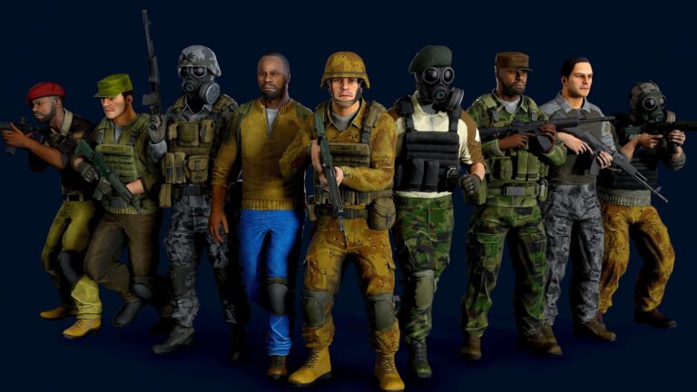 Modular military character download