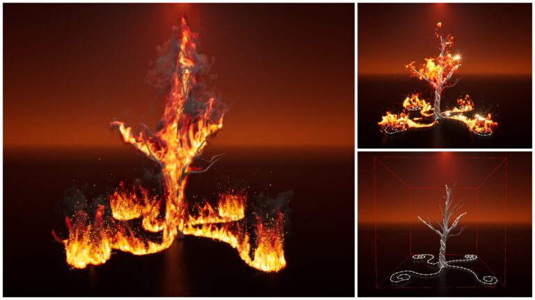 Smoke and Fire Spline – Niagara Fluids download
