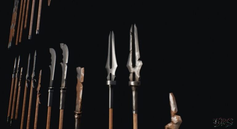 Stylized Medieval Spears download