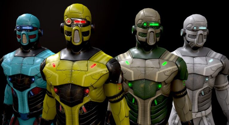 Sci-fi Character 1 low-poly download