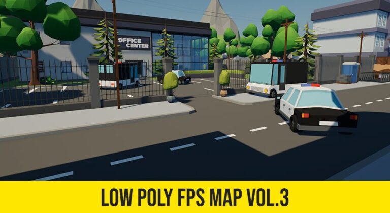 Low Poly FPS Map Vol.3 – Shooter Office Map download
