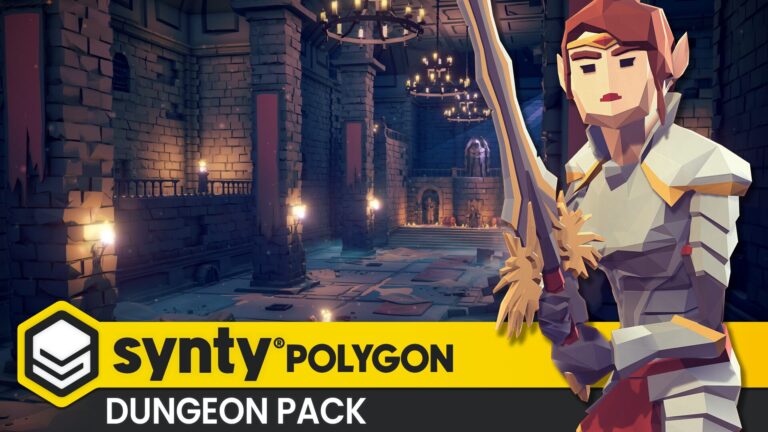 POLYGON – Dungeon Pack – Kitbash modular dungeons download