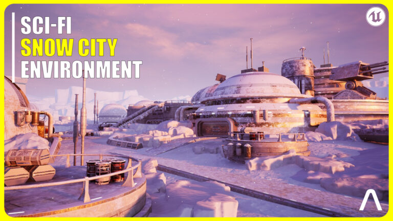 Sci-Fi Snow station modular Pack download