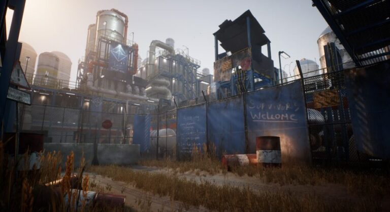 Post-Apocalyptic Industrial Scene download