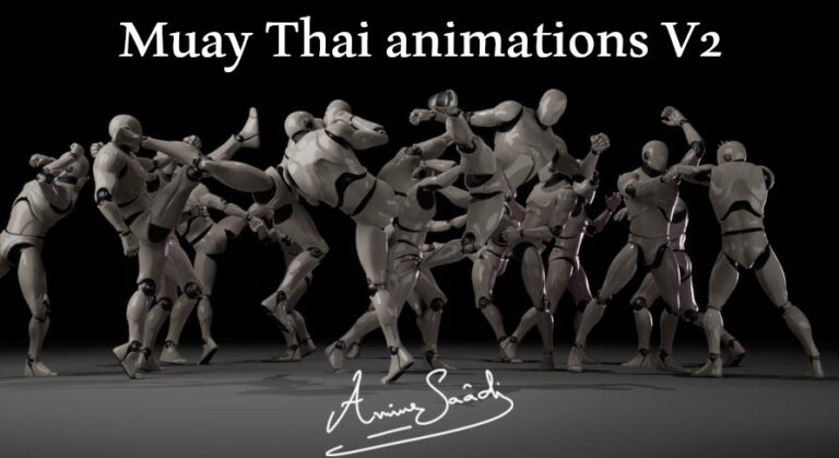 Combat animations – Kickboxing and Muay Thai V2 download