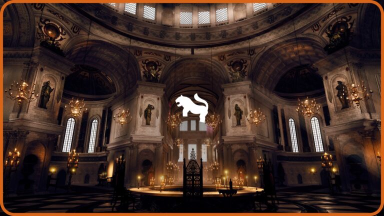 Baroque Cathedral Environment ( Baroque Cathedral Church Dome Column Throne ) download
