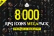 8000 RPG Inventory Icons Bandle: Mage, Warrior, Necromancer download