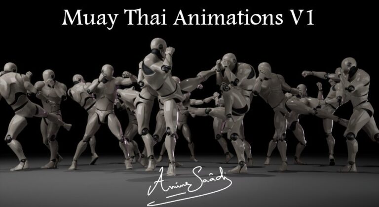 Combat animations – Kickboxing and Muay Thai V1 download