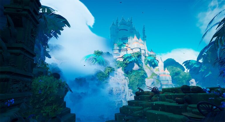 Limestone Temple with Waterfalls Asset Pack download