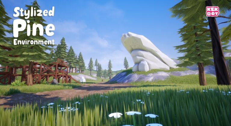 Stylized Pine Environment – Build a Modular Fort – By Kekdot download