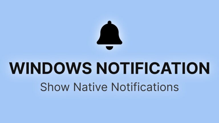 Notification for Windows download