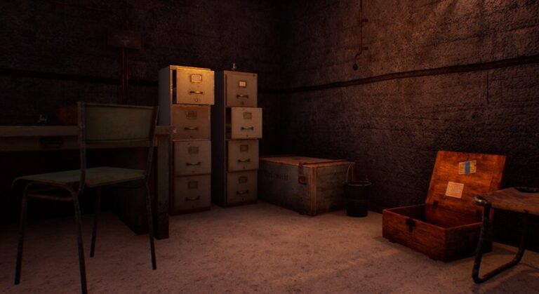 WW2 Modular German Bunker Interior and Props download