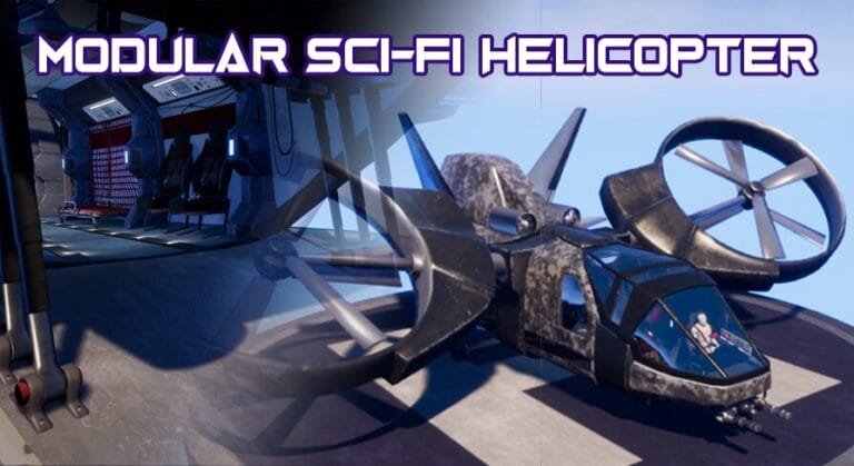 Modular Sci-fi Helicopter download