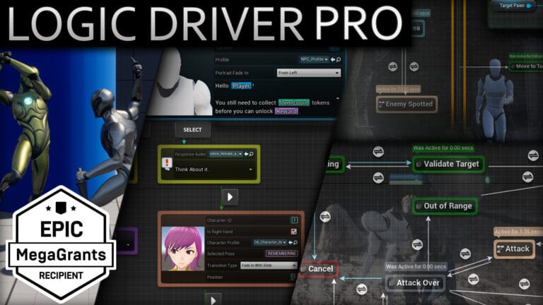 Logic Driver Pro – Blueprint Editor for Dialogue, Quest, Combat & FSM Systems download