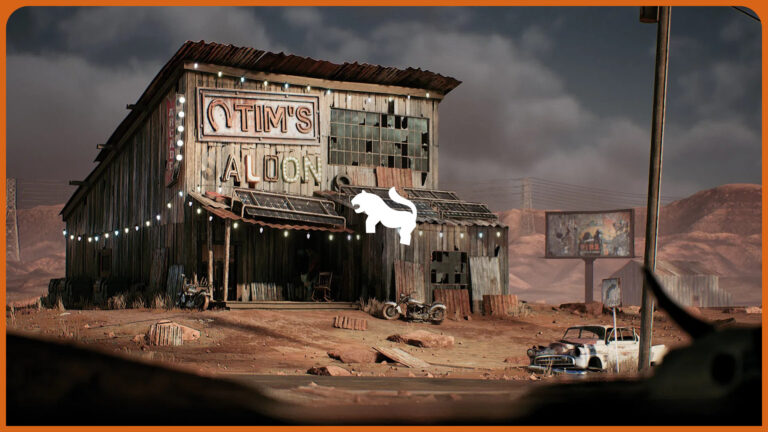 Retropunk Saloon Environment ( Post Apocalyptic Bar Post apo Abandoned Saloon ) download