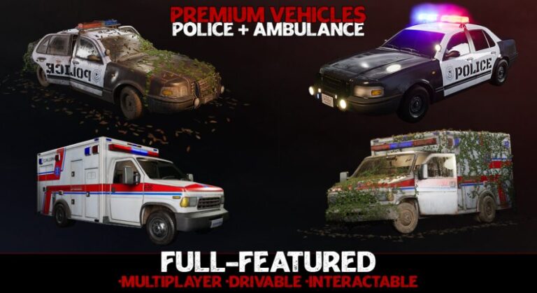 Emergency Vehicles – Premium – Drivable and Interactable download