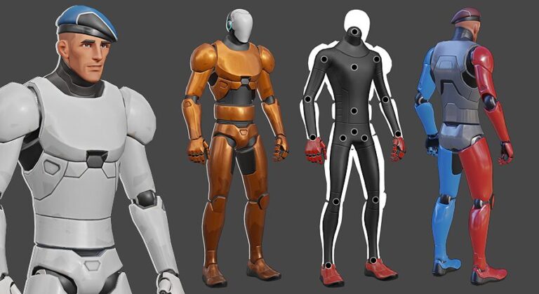Modular Male Mannequin on Standard Skeleton download