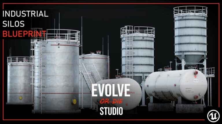 Industrial Silos Pack Blueprint download