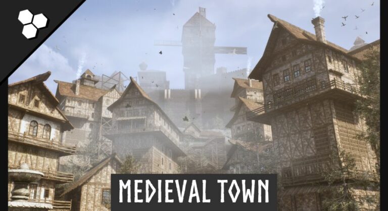 Modular Medieval Town (Medieval Town, Medieval Village, Fantasy Town, Kingdom) download