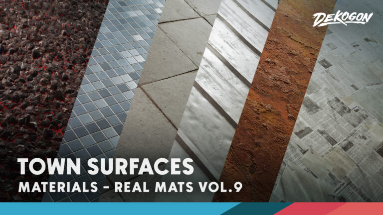 Realistic Materials VOL.9 – Town Surfaces (65+ Materials) download