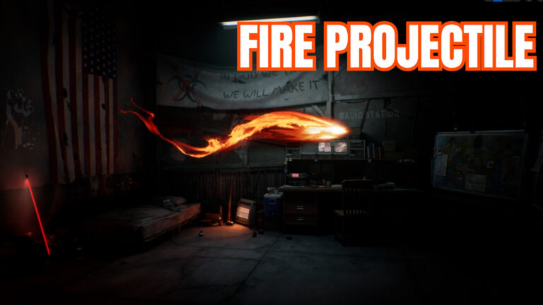 Realistic Fire Projectile VFX – Niagara System for Unreal Engine 5 download