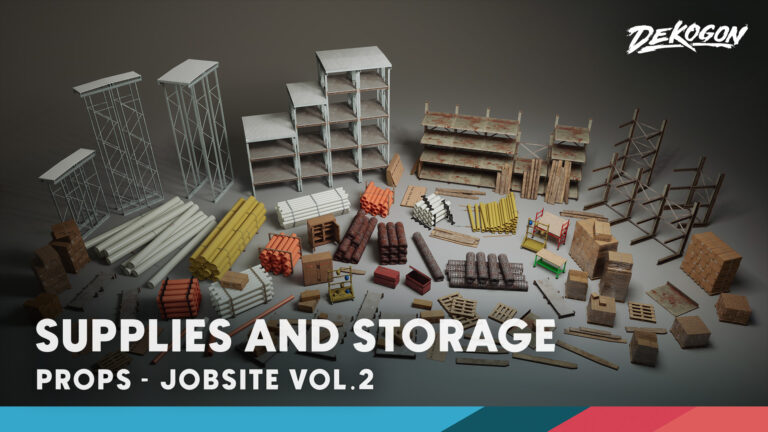 Jobsite VOL.2 – Modular Storage and Supplies (Nanite & Low Poly) download