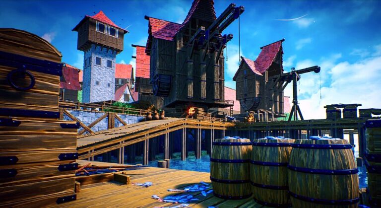 Modular Medieval Docks / Harbor (Medieval Town, Stylized Town, Town, City) download