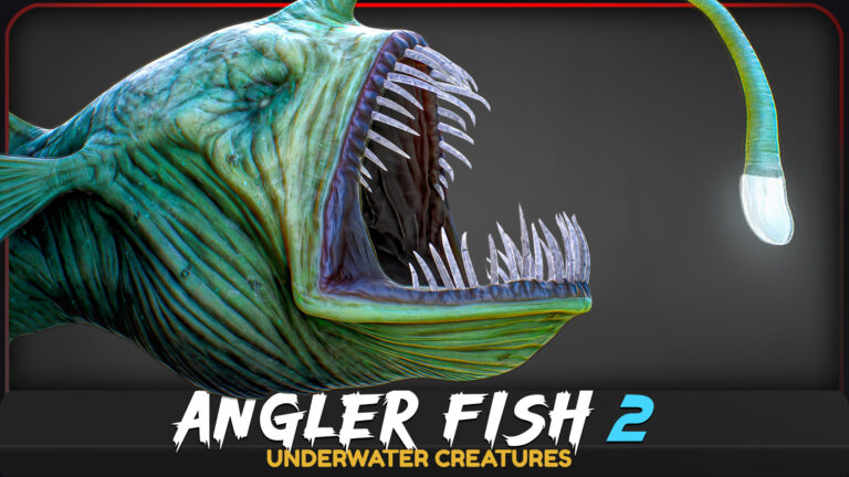 Anglerfish 2 – Curse Predator – Ocean horror Devil – Lowpoly Monster Model – #8 download