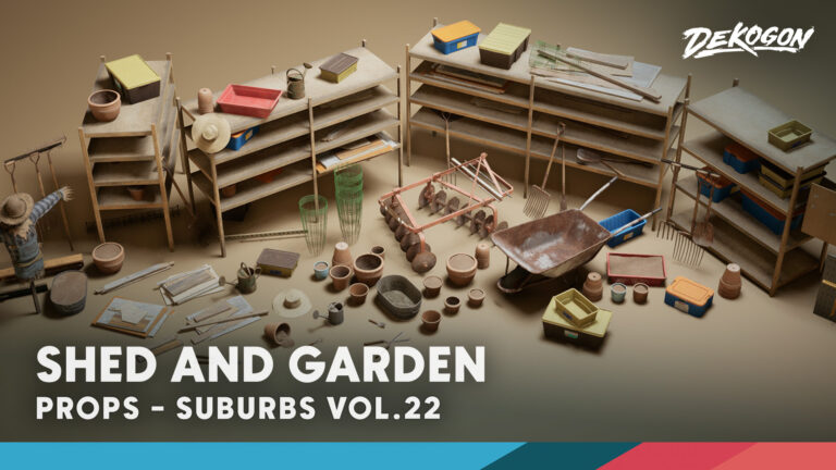 Suburbs VOL.22 – Shed & Garden (Nanite and Low Poly) download