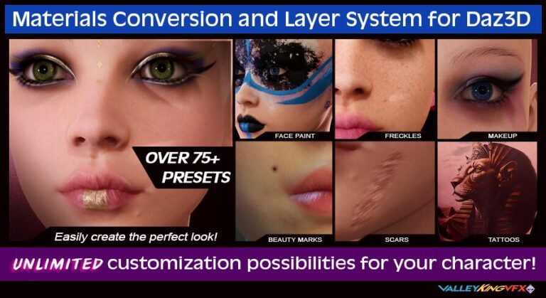 Materials Conversion and Layer System for Daz3D Imports download