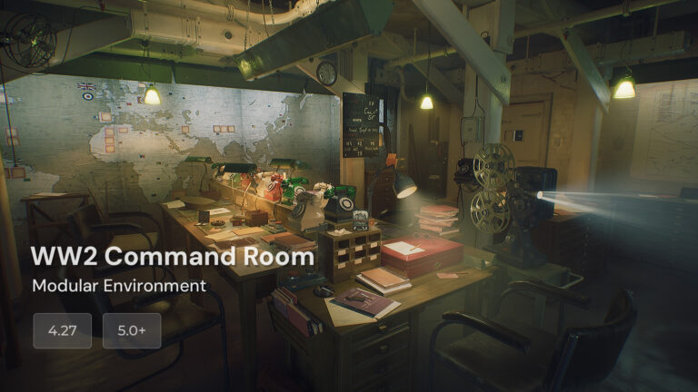 WW2 Command Room – Modular Military Interior Environment download