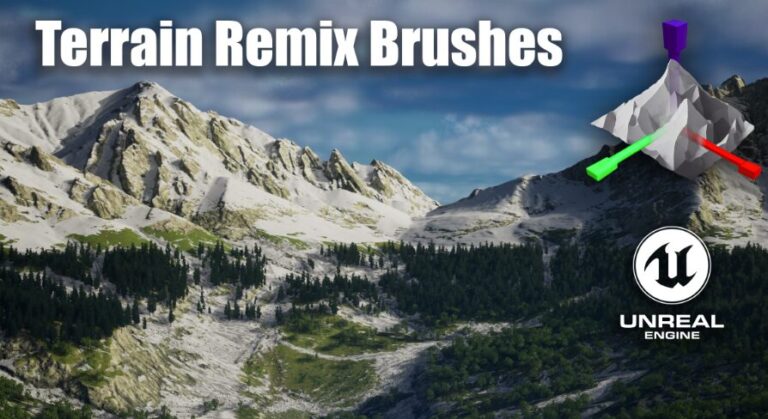 Terrain Remix Brushes – Landscape Creation Tool for UnrealEngine / Blender download