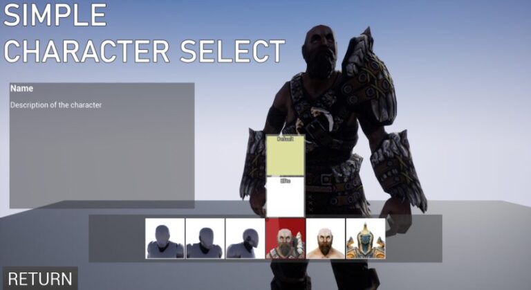 Simple Character Select download
