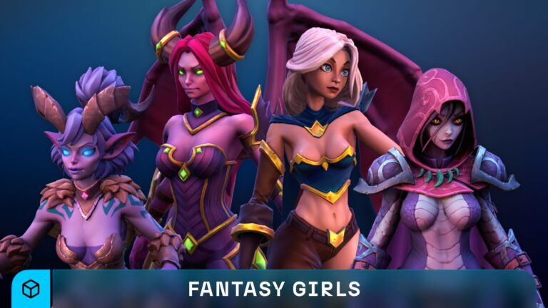 Stylized Fantasy Girls NPC Pack #1 download
