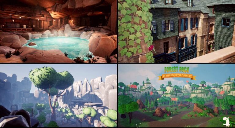 Ultimate Stylized Bundle (Stylized Forest, Medieval Town, Wild West Town, Mine) download