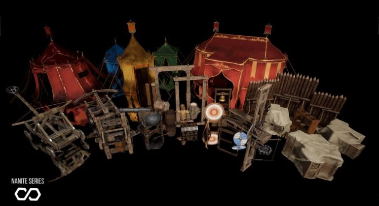 [Nanite] Medieval War Camp Kit (War Camp Props, Medieval Props) download
