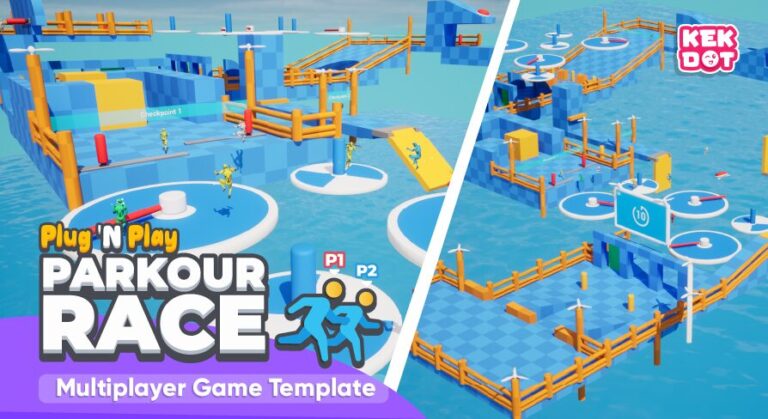 Parkour Race – Multiplayer Blueprint Game Template – Platformer – By Kekdot download