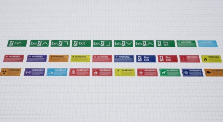 Warning Sign Decal Package / AI SOURCES download